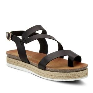 Patrizia by Spring Step Kalissa Black Strappy Sandals Size 41 (9.5–10) NIB